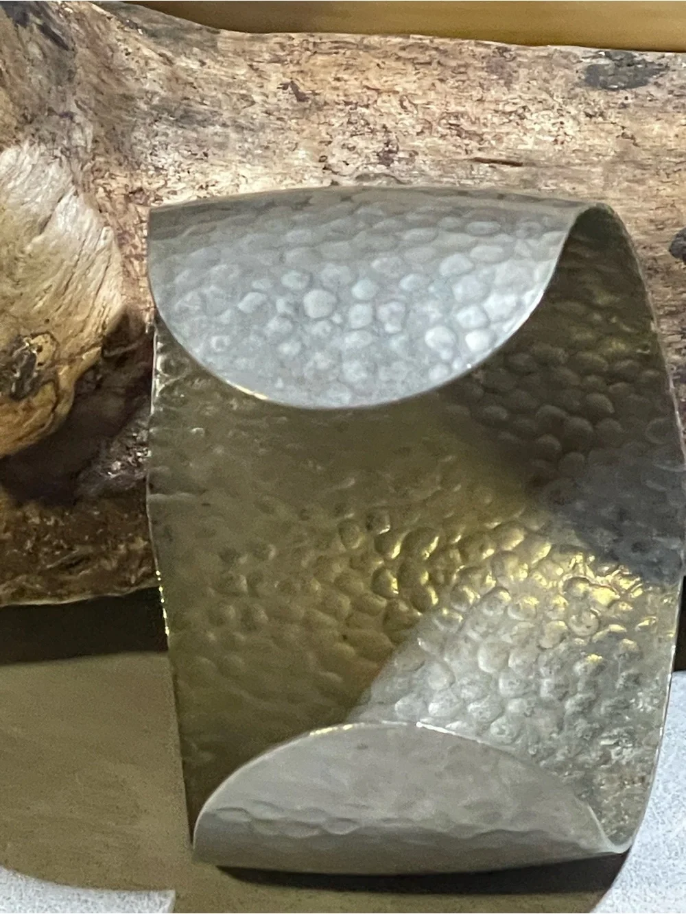 50g Handcrafted Southwest- Style Gecko Motif Wide Cuff Bracelet